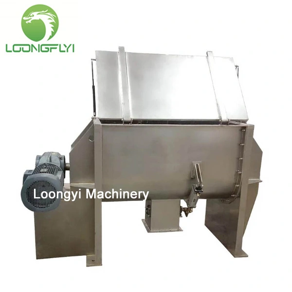 Industrial horizontal ribbon blender mixer fertilizer mixing equipment