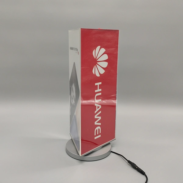 mobile phone display sign, Acrylic LED rotating display sign
