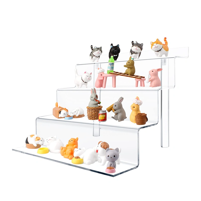 4 Tier Clear Acrylic Riser,Acrylic display riser