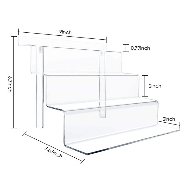 4 Tier Clear Acrylic Riser,Acrylic display riser
