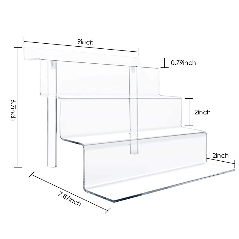 4 Tier Clear Acrylic Riser,Acrylic display riser