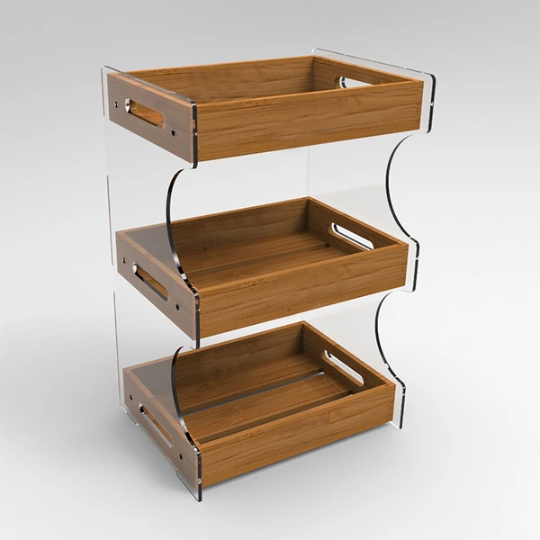 Wooden Display Racks Stands for Food 