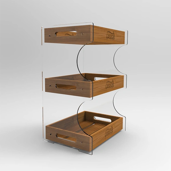 Wooden Display Racks Stands for Food 