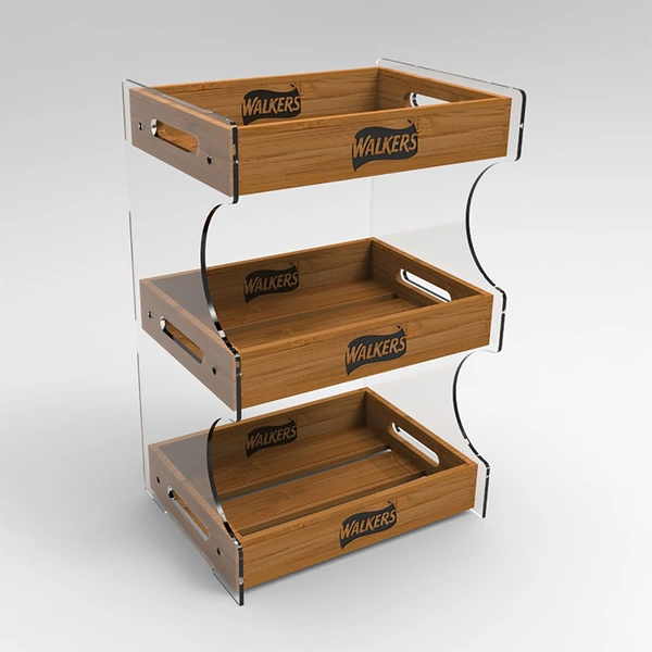 Wooden Display Racks Stands for Food 