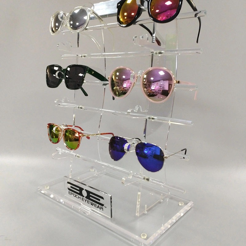 Acrylic sunglasses display stand