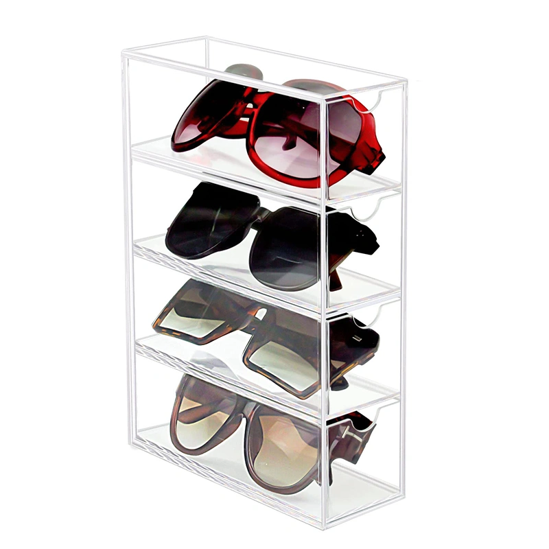 Acrylic sunglasses display case 