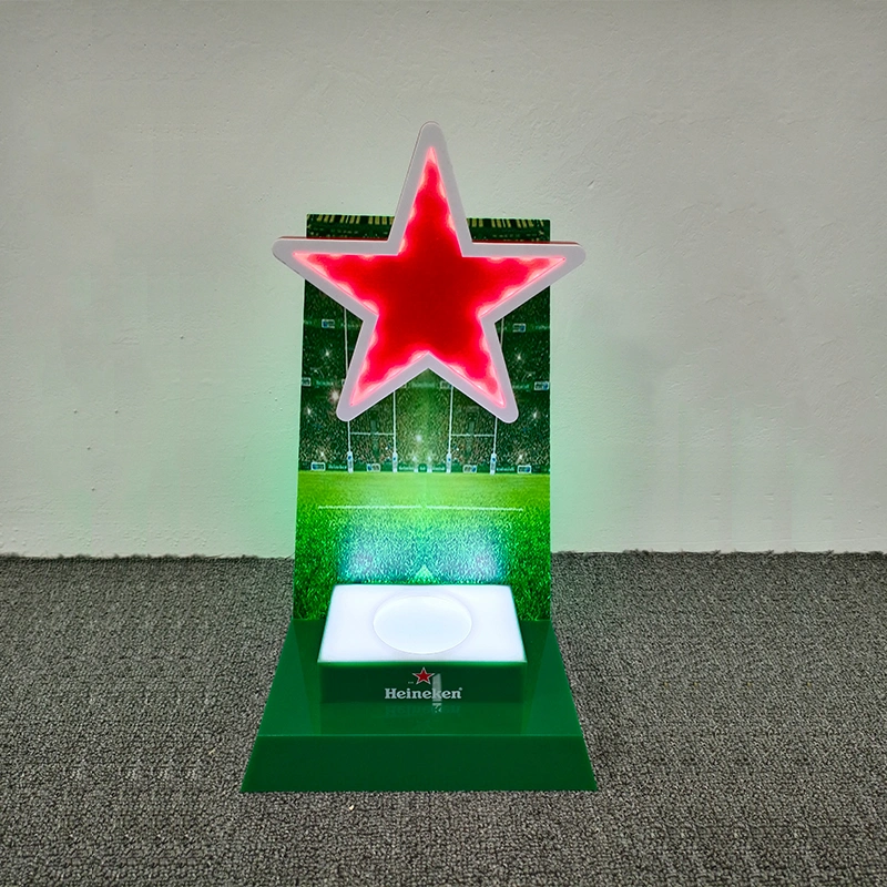 Acrylic beer bottle display stand f