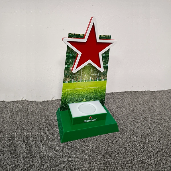 Acrylic beer bottle display stand f