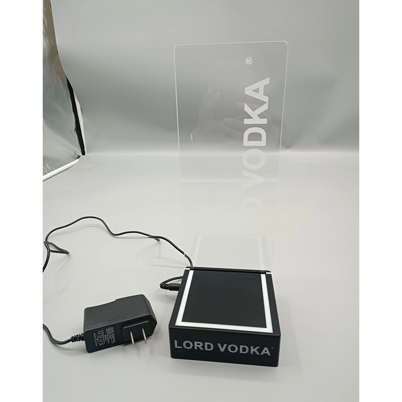 Acrylic LED bottle display stand