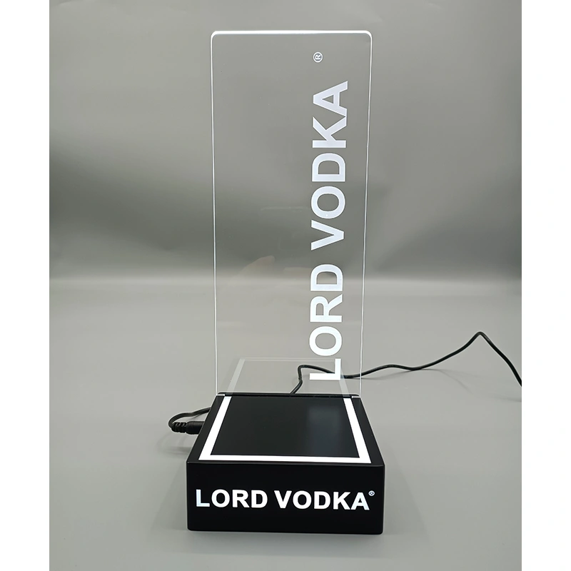 Acrylic LED bottle display stand