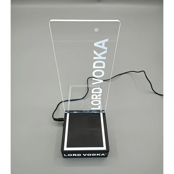 Acrylic LED bottle display stand