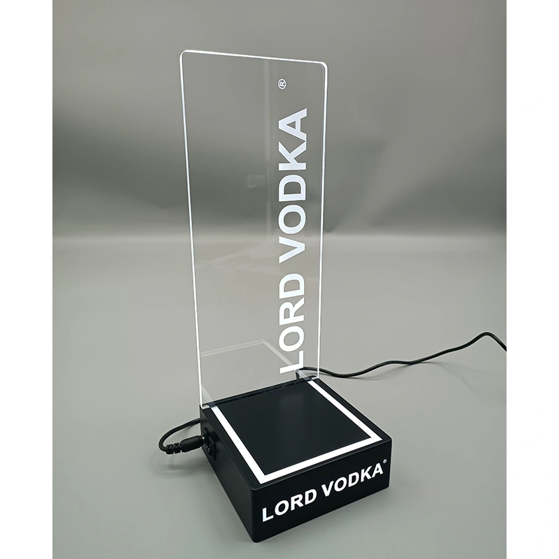 Acrylic LED bottle display stand