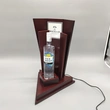 wood bottle glorifier, liquor bottle display 