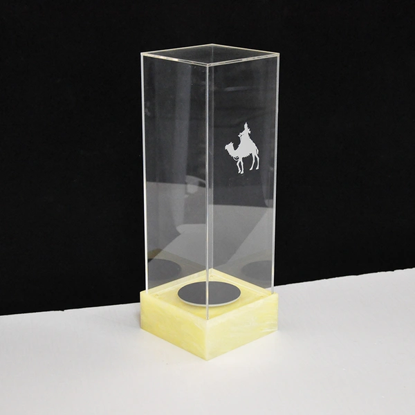 Acrylic wine bottle display case 