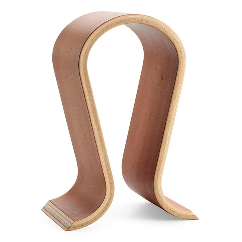 wood  headset display stand