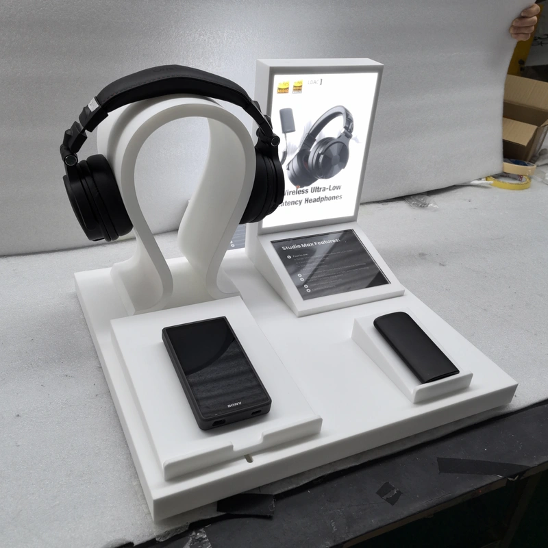 Acrylic LED Bluetooth headset display stand