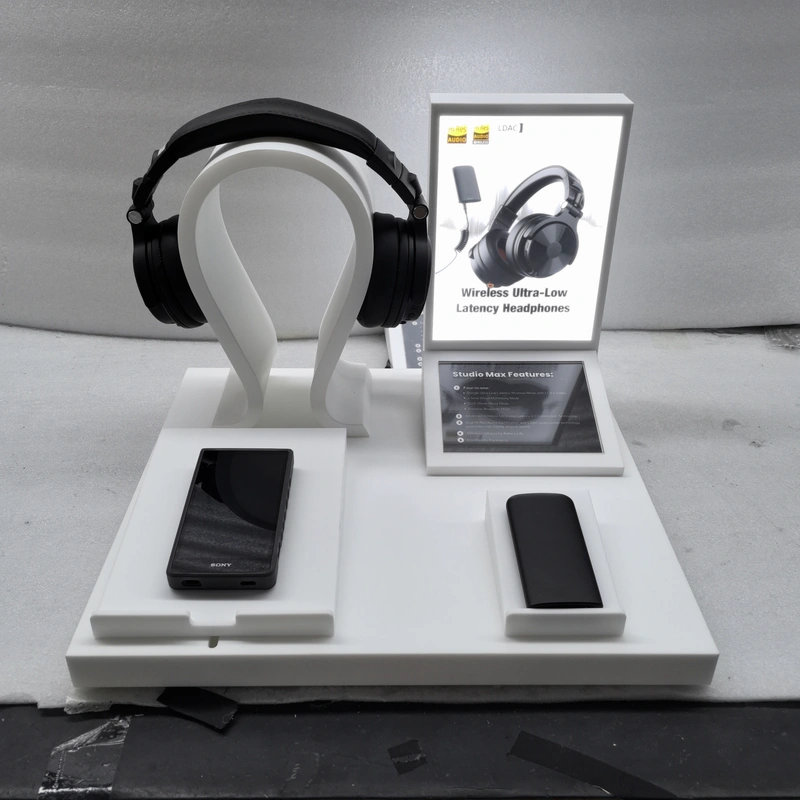 Acrylic LED Bluetooth headset display stand