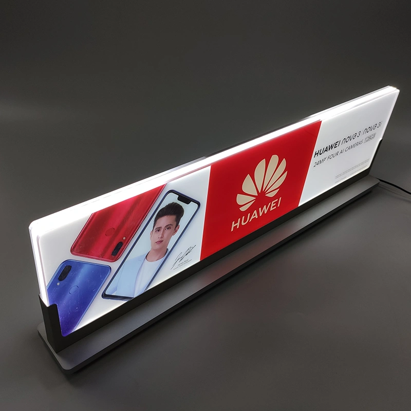 mobile phone display sign, Acrylic LED rotating display sign