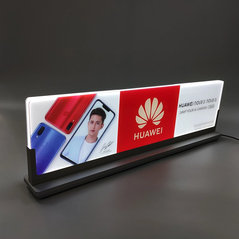 mobile phone display sign, Acrylic LED rotating display sign