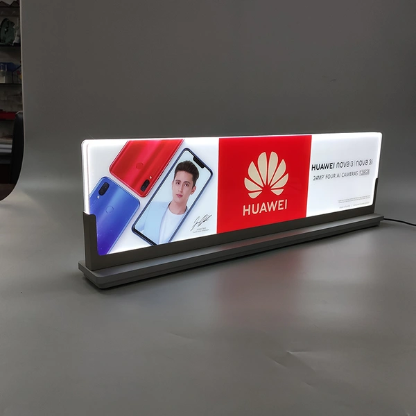 mobile phone display sign, Acrylic LED rotating display sign