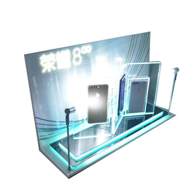 Acrylic LED mobile phone display Stand 