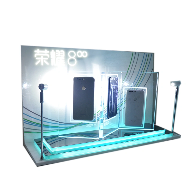 Acrylic LED mobile phone display Stand 
