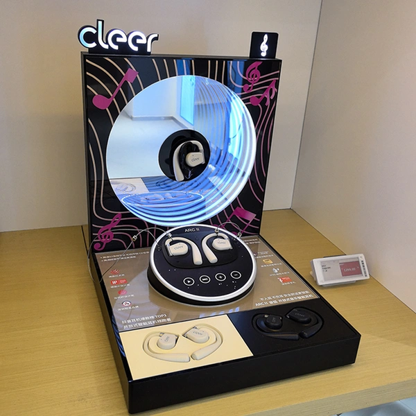 Acrylic LED Bluetooth earphone display Stand