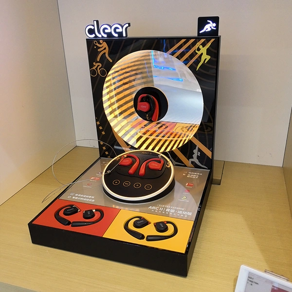 Acrylic LED Bluetooth earphone display Stand
