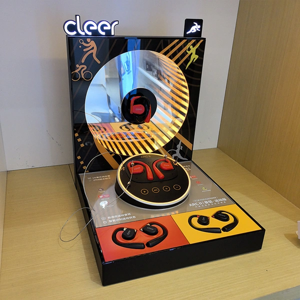 Acrylic LED Bluetooth earphone display Stand