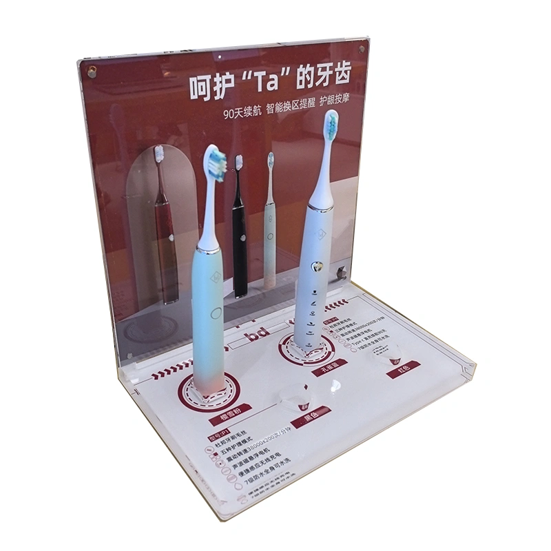  Acrylic LED Electric toothbrush display Stand