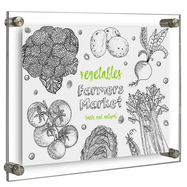 Wall Mounted Acrylic poster Frame 