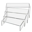 3 Tier Clear Acrylic Riser,Acrylic display riser