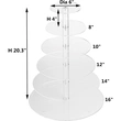 5 tier Acrylic cake Tower 