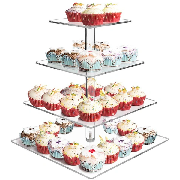 4 tier Acrylic cake Tower 