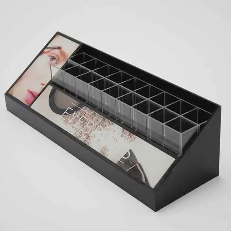 cosmetic display counter, display for lash brush