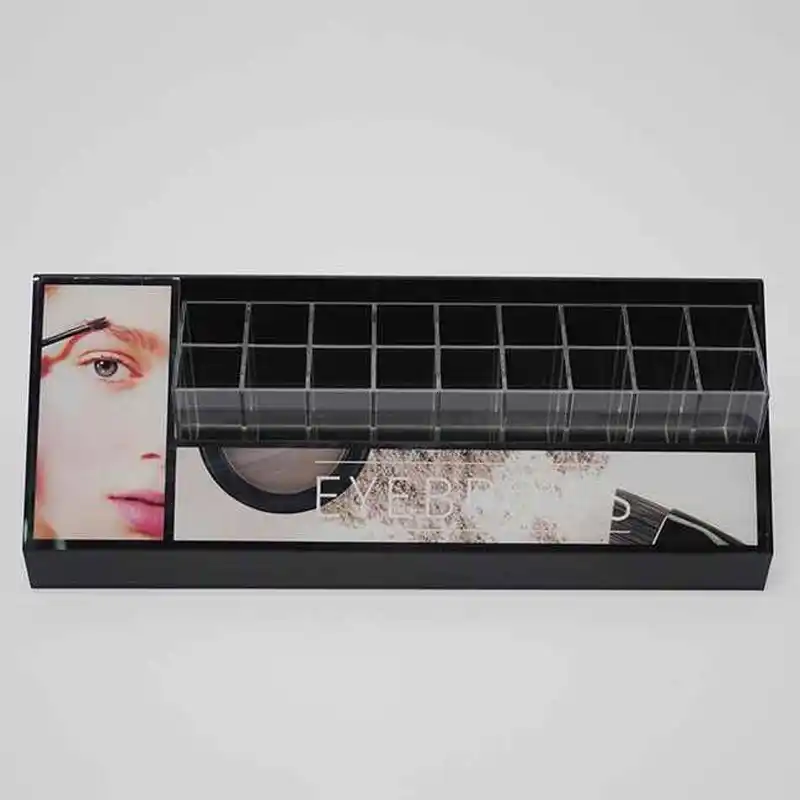 cosmetic display counter, display for lash brush
