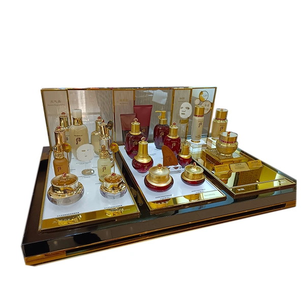 cosmetic display counter, display for cosmetics