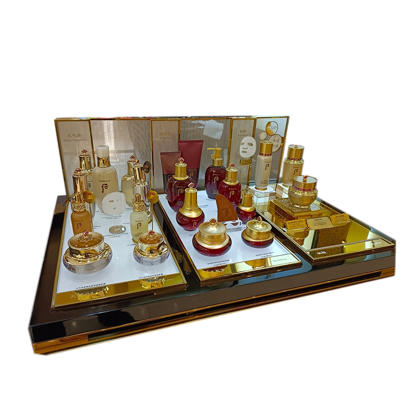 cosmetic display counter, display for cosmetics