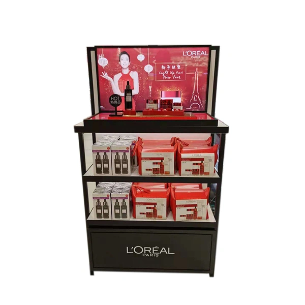 cosmetic display counter, display for cosmetics