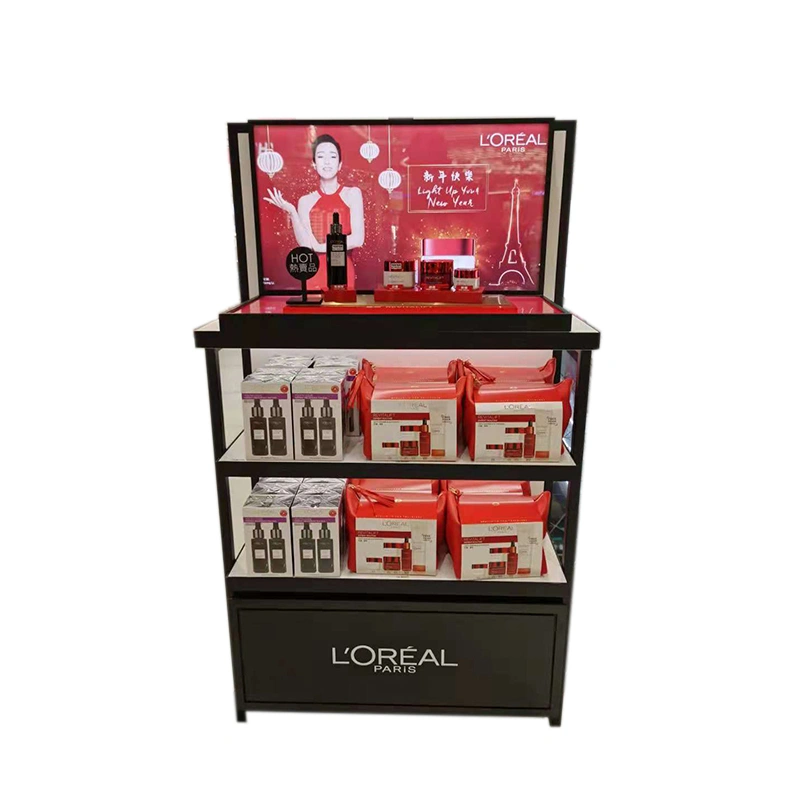cosmetic display counter, display for cosmetics
