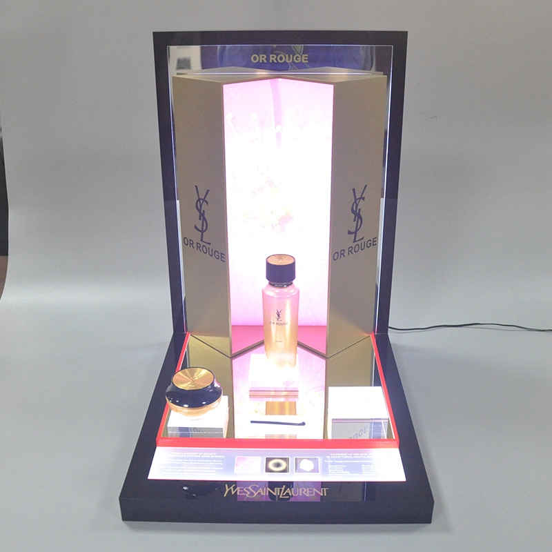 cosmetic display counter, display for cosmetics