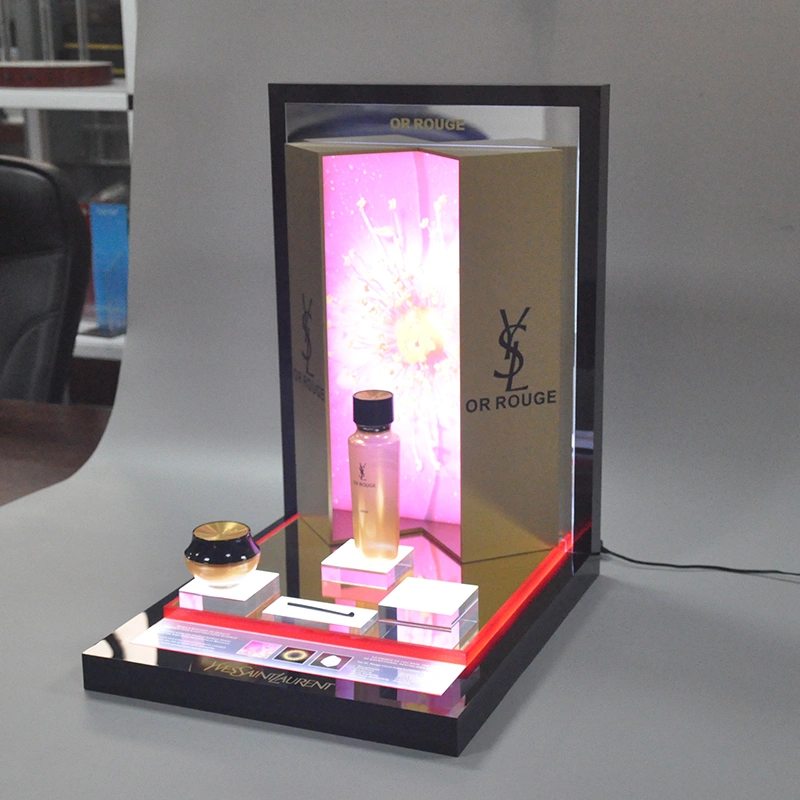 cosmetic display counter, display for cosmetics