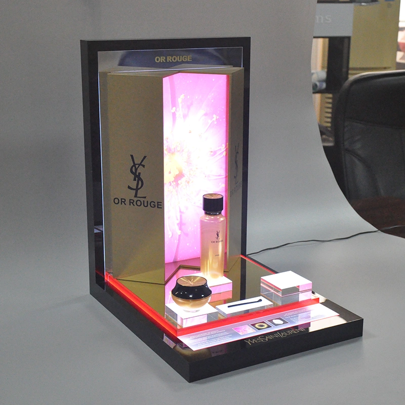 cosmetic display counter, display for cosmetics