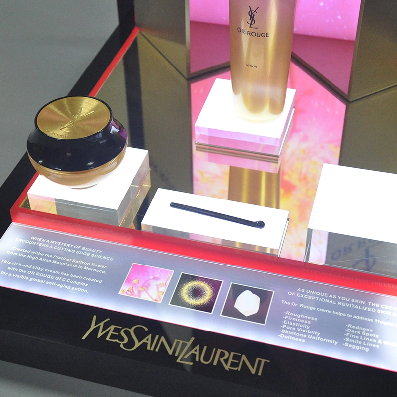 cosmetic display counter, display for cosmetics