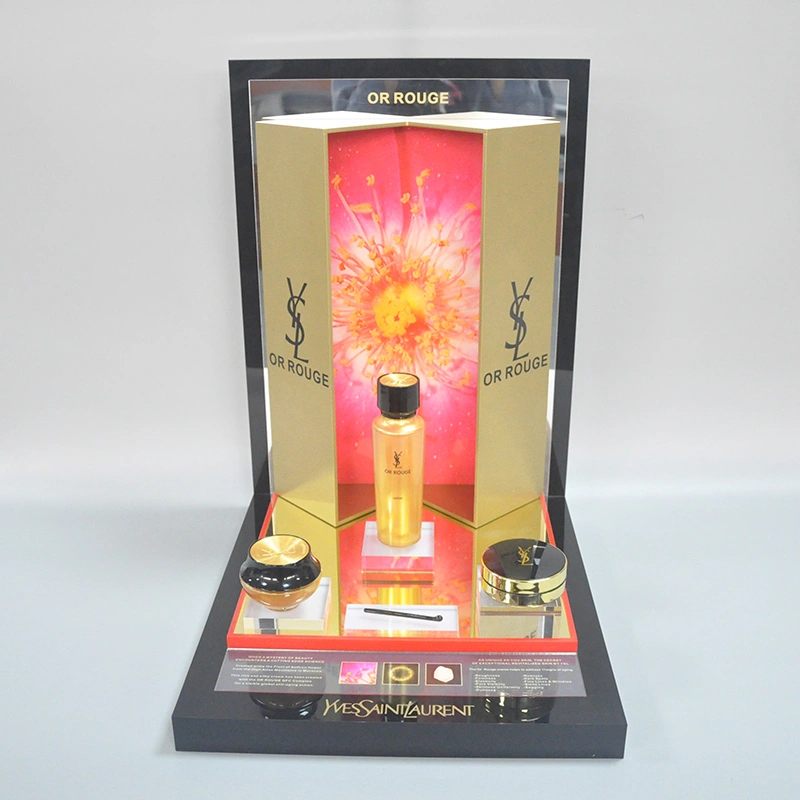 cosmetic display counter, display for cosmetics