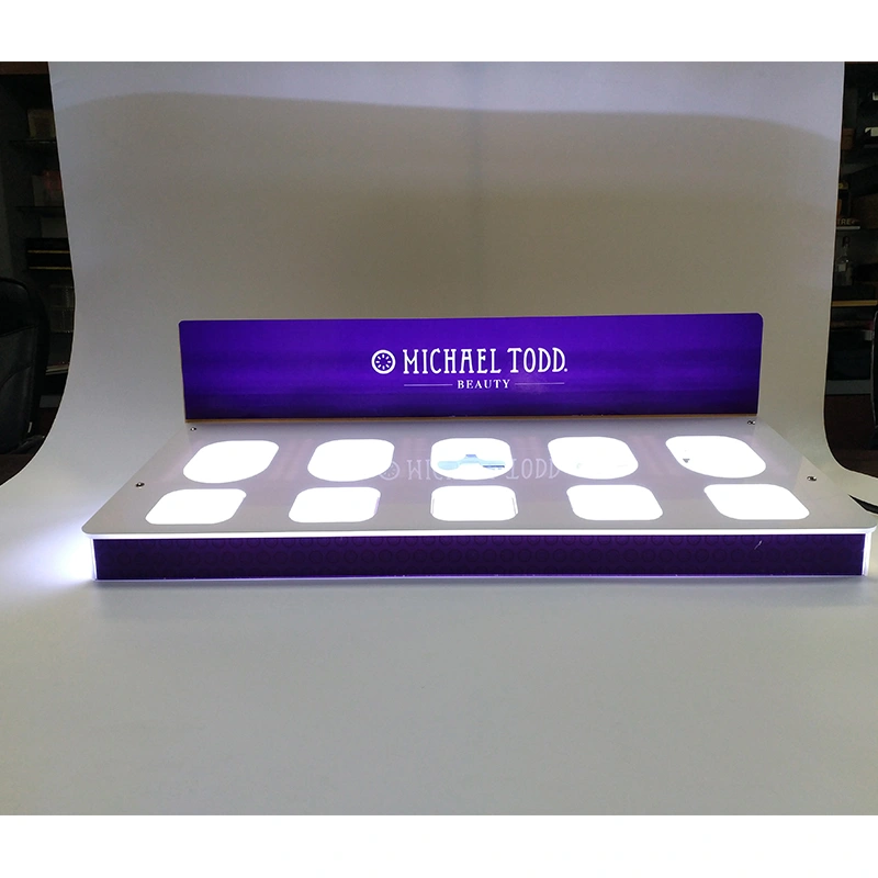 cosmetic display counter, display for cosmetics