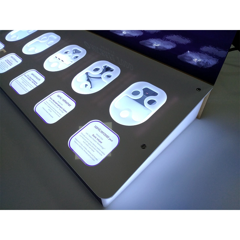 cosmetic display counter, display for cosmetics