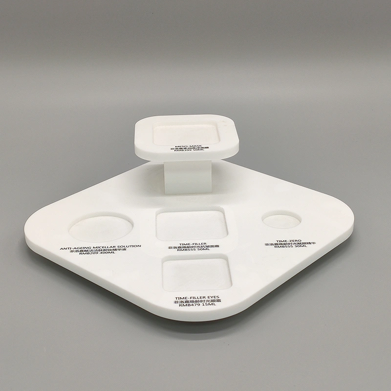 cosmetic display counter, display for cosmetics