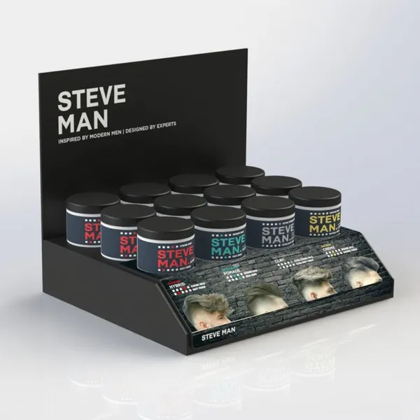 cosmetic display counter, Men's hair wax display holder