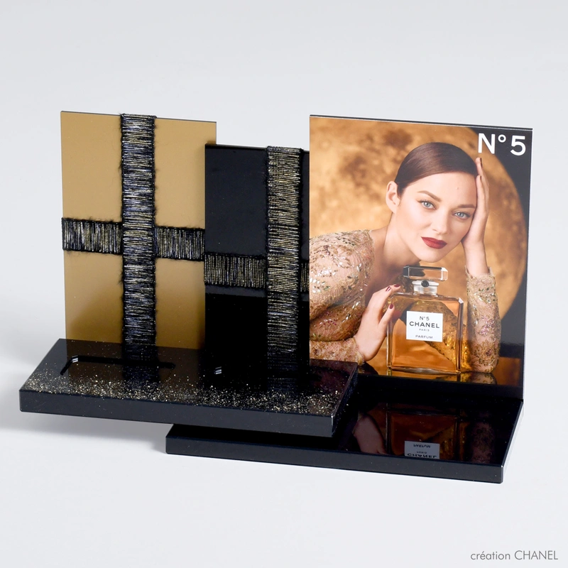 cosmetic display counter, display for perfume